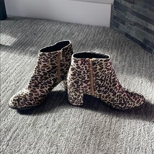 Cheetah ankle booties